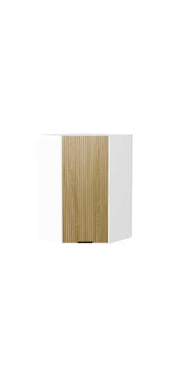 Шкаф верхний угловой Евро Лайн, цвет: Дуб песочный | Пленка ПВХ., Дуб песочный