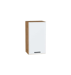 Шкаф верхний с 1-ой дверцей Фрейм, цвет: White Silk