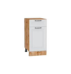 Шкаф нижний с 1-ой дверцей и ящиком Ницца, цвет: Blanco