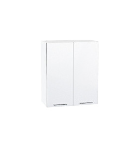 Шкаф верхний с 2-мя дверцами Валерия-М, цвет: Белый металлик