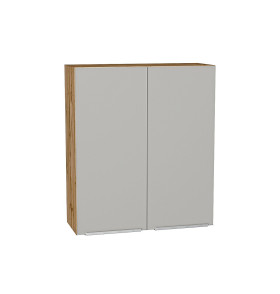 Шкаф верхний с 2-мя дверцами Фьюжн, цвет: Silky Light Grey