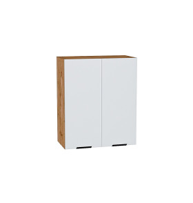 Шкаф верхний с 2-мя дверцами Евро, цвет: Белый
