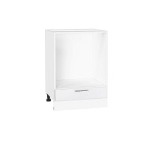 Шкаф нижний под духовку Валерия-М, цвет: Белый глянец