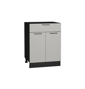 Шкаф нижний с 2-мя дверцами и ящиком Флэт, цвет: Light Grey In 2S