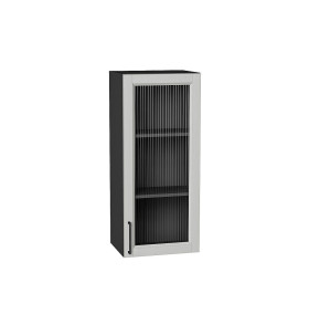 Шкаф верхний с 1-ой остекленной дверцей Сканди, цвет: Grey Silkwood