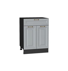 Шкаф нижний с 2-мя дверцами и ящиком Ницца, цвет: Графит