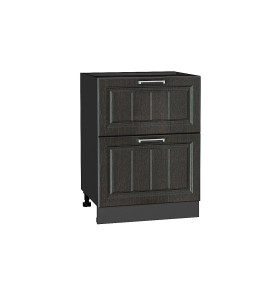 Шкаф нижний с 2-мя ящиками Прага, цвет: Венге премиум