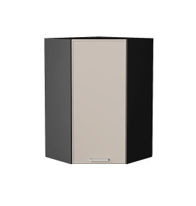 Шкаф верхний угловой Квадро, цвет: Кашемир