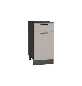 Шкаф нижний с 1-ой дверцей и ящиком Фрейм, цвет: Clay Silk