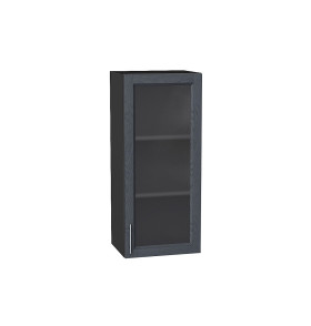 Шкаф верхний с 1-ой остекленной дверцей Сканди, цвет: Graphite Softwood