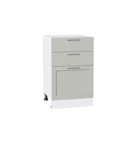 Шкаф нижний с 3-мя ящиками Сканди, цвет: Cappuccino Softwood