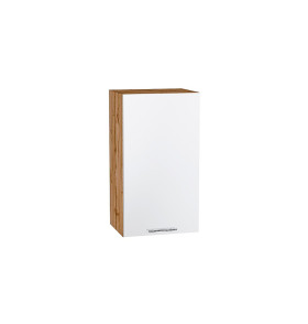 Шкаф верхний с 1-ой дверцей Валерия-М, цвет: Белый глянец