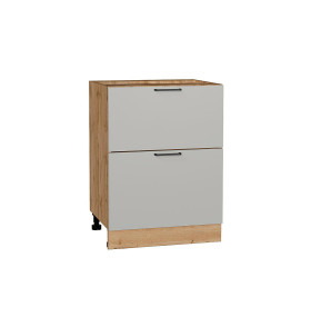 Шкаф нижний с 2-мя ящиками Флэт, цвет: Light Grey In 2S