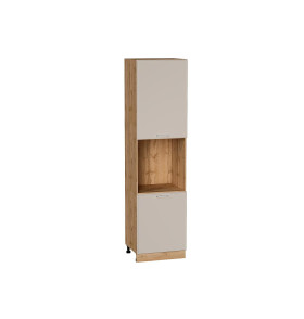 Шкаф пенал с 2-мя дверцами под технику Квадро, цвет: Кашемир