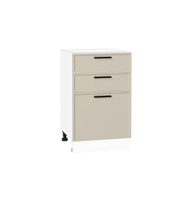 Шкаф нижний с 3-мя ящиками Фрейм, цвет: Cream Silk