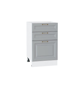 Шкаф нижний с 3-мя ящиками Ницца, цвет: Графит