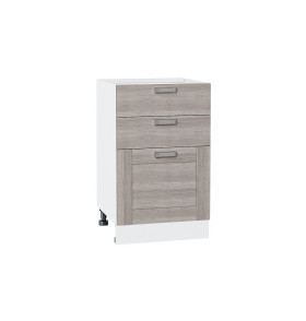 Шкаф нижний с 3-мя ящиками Лофт, цвет: Cappuccino Veralinga