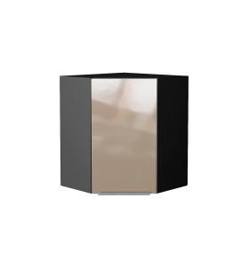 Шкаф верхний угловой Фьюжн, цвет: Gallant