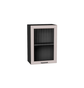 Шкаф верхний с 1-ой остекленной дверцей Барселона, цвет: Кашемир