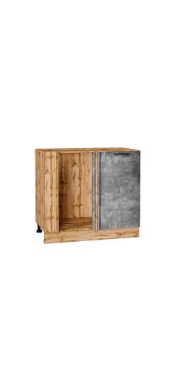 Шкаф нижний угловой Флэт, цвет: Temple Stone 2S | ЛДСП, Temple Stone 2S