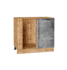 Шкаф нижний угловой Флэт, цвет: Temple Stone 2S