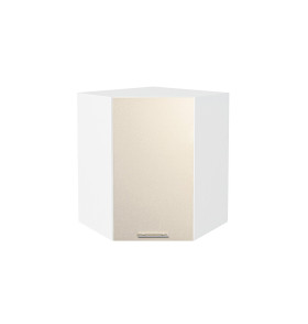 Шкаф верхний угловой Валерия-М, цвет: Бежевый металлик