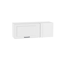 Шкаф верхний прямой угловой горизонтальный Барселона, цвет: Белый