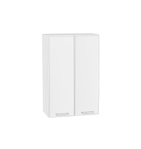 Шкаф верхний с 2-мя дверцами Квадро, цвет: Белый