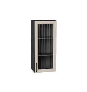 Шкаф верхний с 1-ой остекленной дверцей Сканди, цвет: Cream Silkwood