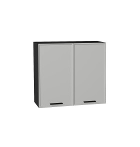 Шкаф верхний с 2-мя дверцами Фрейм, цвет: Grey Silk