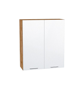 Шкаф верхний с 2-мя дверцами Валерия-М, цвет: Белый металлик