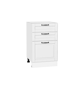 Шкаф нижний с 3-мя ящиками Дублин, цвет: Special White