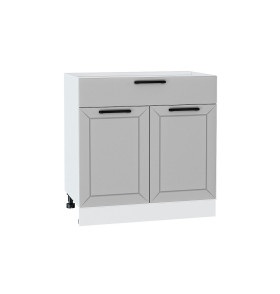 Шкаф нижний с 2-мя дверцами и ящиком Глетчер, цвет: Гейнсборо Силк