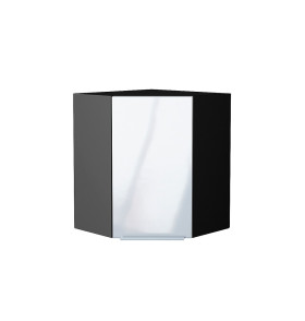 Шкаф верхний угловой Фьюжн, цвет: Angel