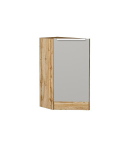 Шкаф нижний торцевой Фьюжн, цвет: Silky Light Grey