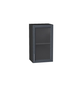 Шкаф верхний с 1-ой остекленной дверцей Сканди, цвет: Graphite Softwood