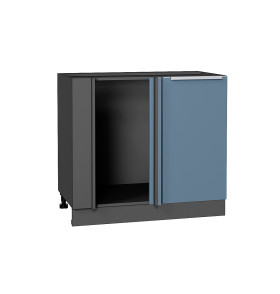 Шкаф нижний угловой Фьюжн, цвет: Silky Blue