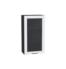 Шкаф верхний с 1-ой остекленной дверцей Флэт Плюс, цвет: White In 2S