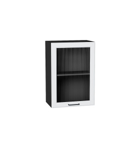 Шкаф верхний с 1-ой остекленной дверцей Барселона, цвет: Белый