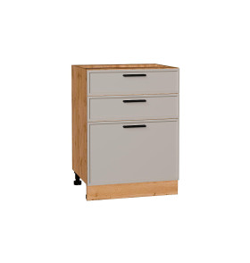 Шкаф нижний с 3-мя ящиками Фрейм, цвет: Clay Silk