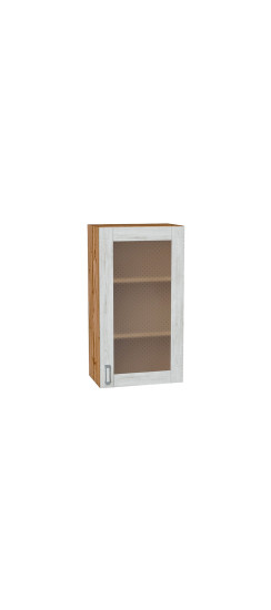 Шкаф верхний с 1-ой остекленной дверцей Лофт, цвет: Nordic Oak | Эко Шпон — структурный материал с защитным слоем оверлея (Южная Корея). Отличается высокой стойкостью к истиранию и механическим повреждениям. Репродукция натуральных материалов — Super Real