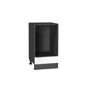 Шкаф нижний под духовку Фьюжн, цвет: Silky White