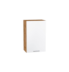 Шкаф верхний с 1-ой дверцей Валерия-М, цвет: Белый глянец