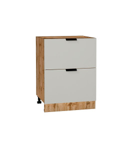 Шкаф нижний с 2-мя ящиками Евро, цвет: Агат