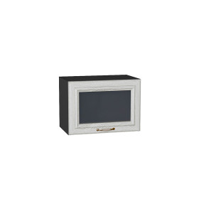 Шкаф верхний горизонтальный остекленный Шале, цвет: White Dreamline