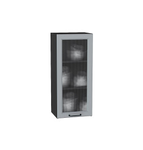 Шкаф верхний с 1-ой остекленной дверцей Ницца, цвет: Magnum