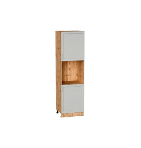 Шкаф пенал с 2-мя дверцами под технику Сканди, цвет: Cappuccino Softwood