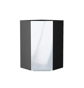 Шкаф верхний угловой Фьюжн, цвет: Angel