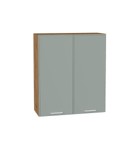 Шкаф верхний с 2-мя дверцами Квадро, цвет: Аквамарин