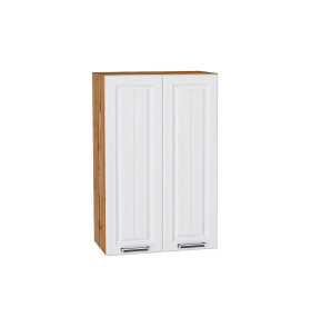 Шкаф верхний с 2-мя дверцами Прага, цвет: Белое дерево